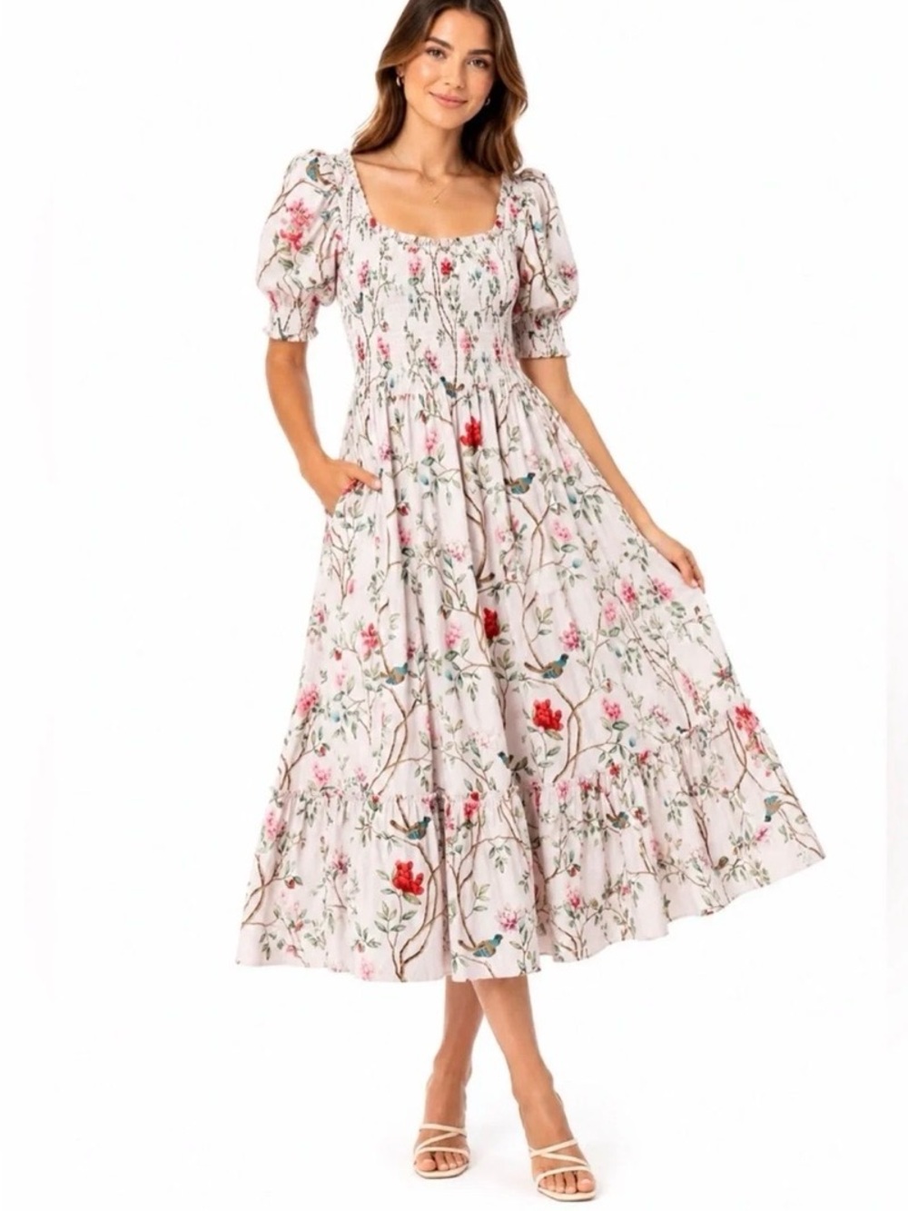 Hill House Home Nap Dress Bird Print L